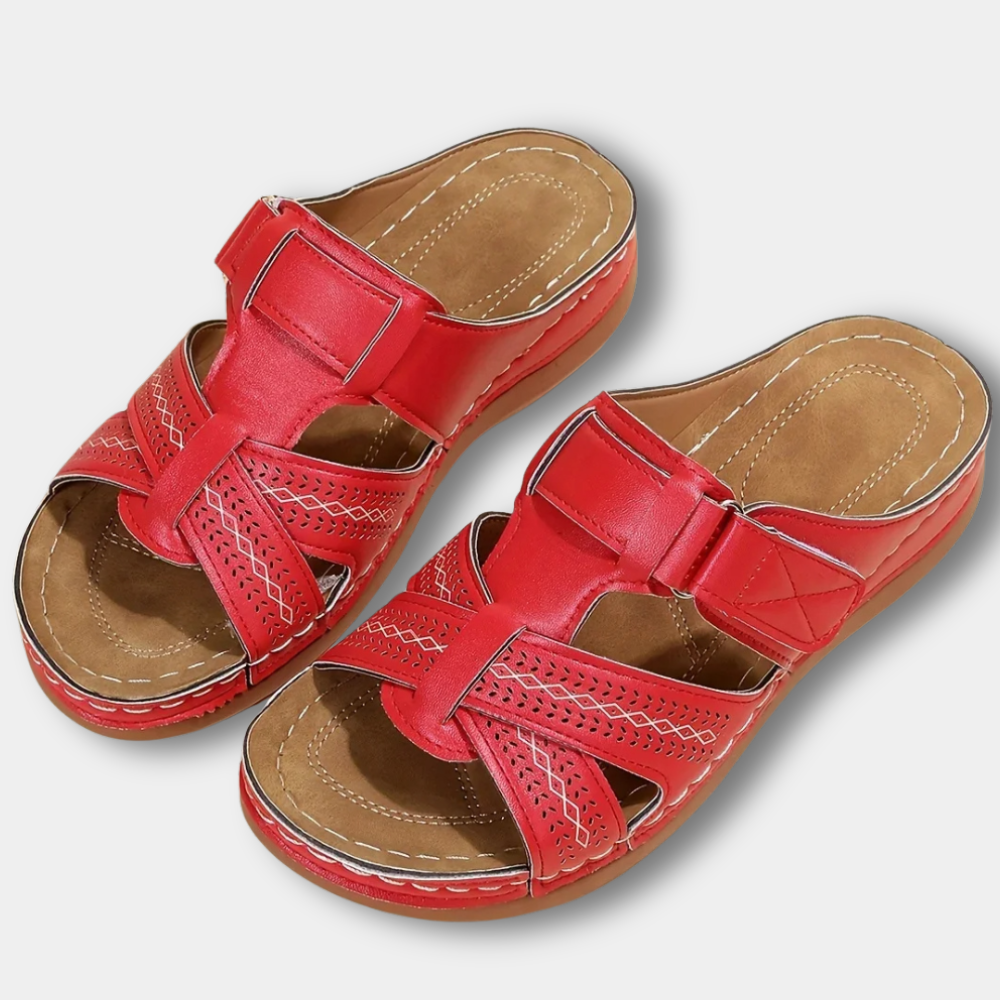 Slippers med udskæringer og komfortsål til kvinder – Lou