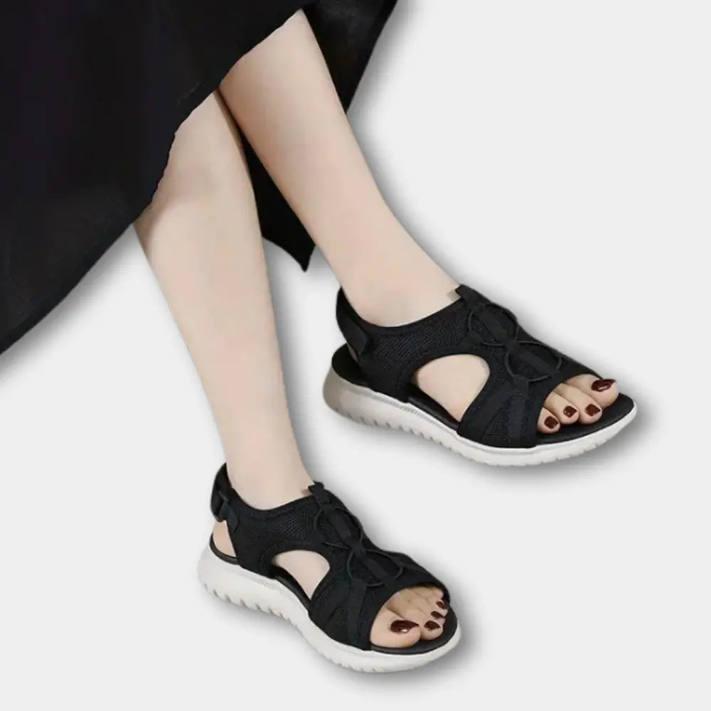 Sporty sandaler med blød sål og udskæringer til kvinder – Kaye