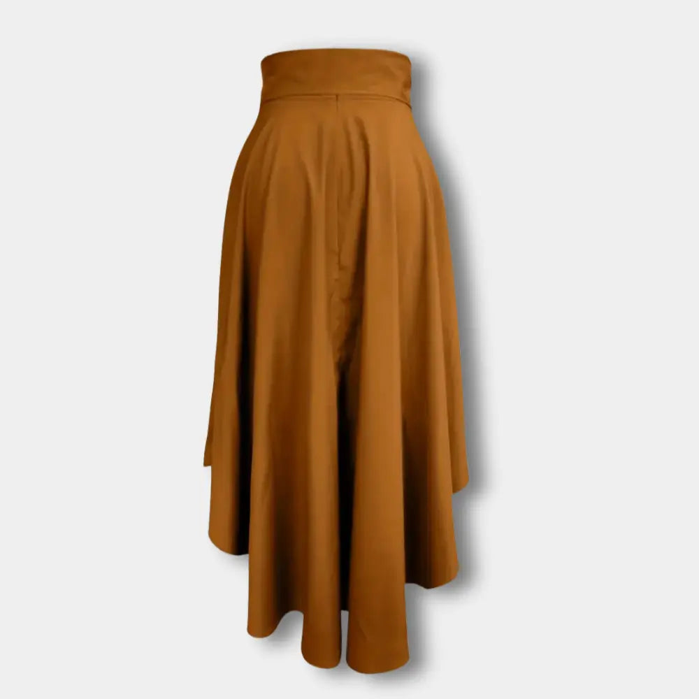 Vidde nederdel med høj slids og bindetalje til kvinder – Pearlie