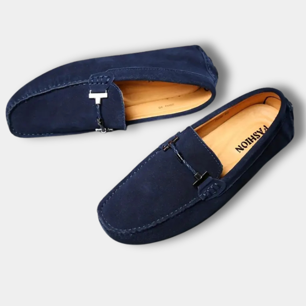 Loafers med metalspænde og sporty sål til mænd – Curt