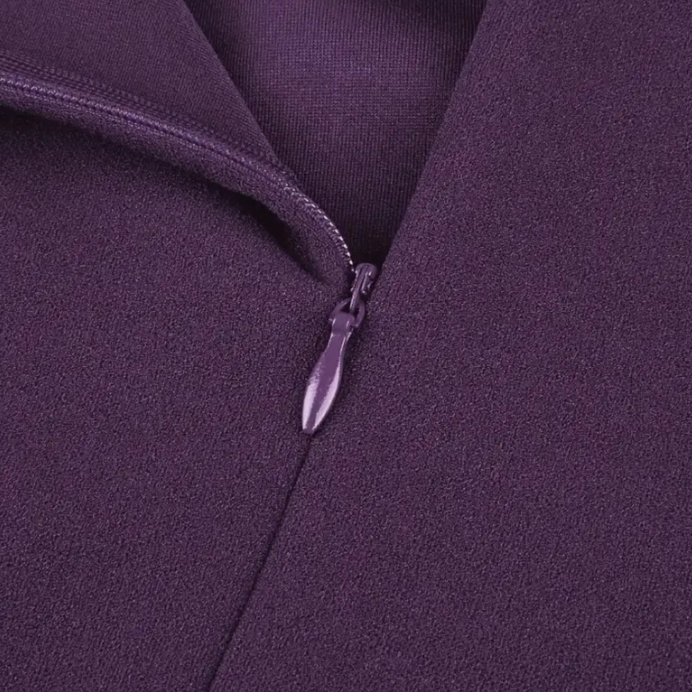 Figursyet midi-kjole med flæsedetalje til kvinder – Terra