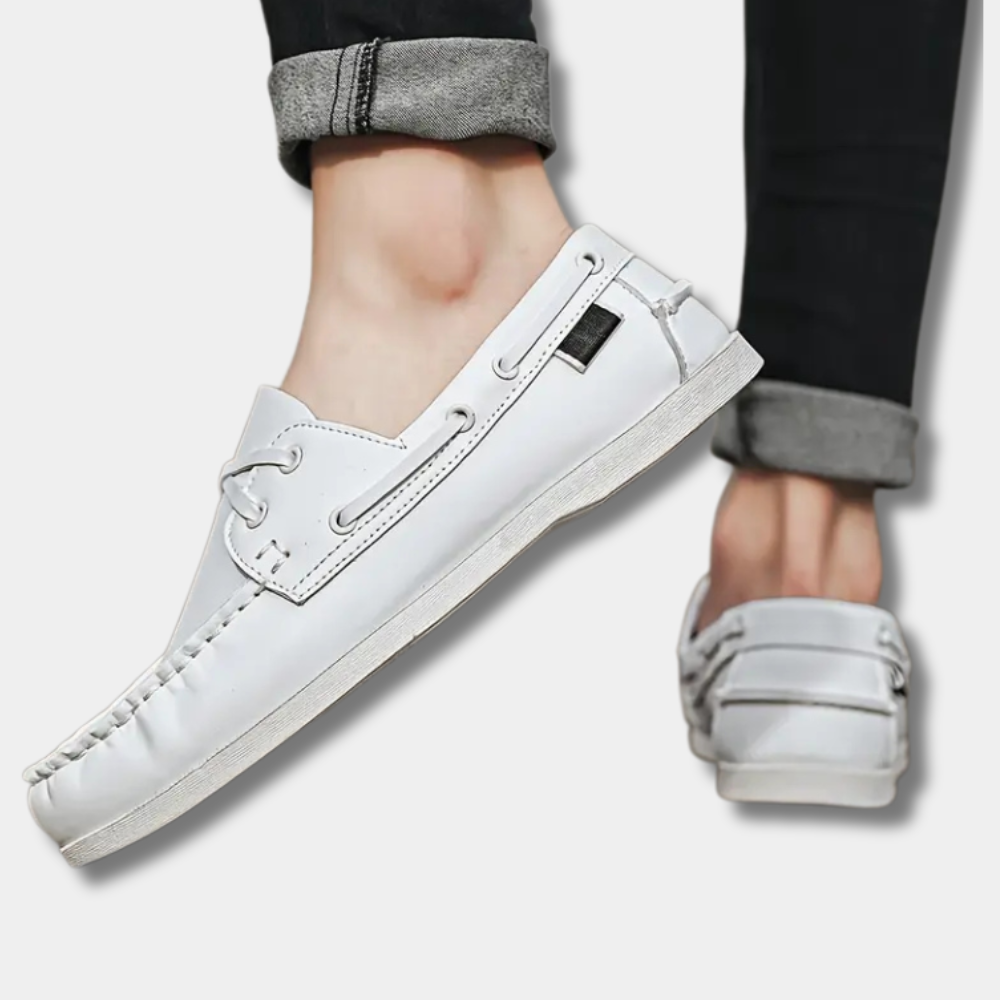 Loafers med snøredetalje og sømløst look til mænd – Eric