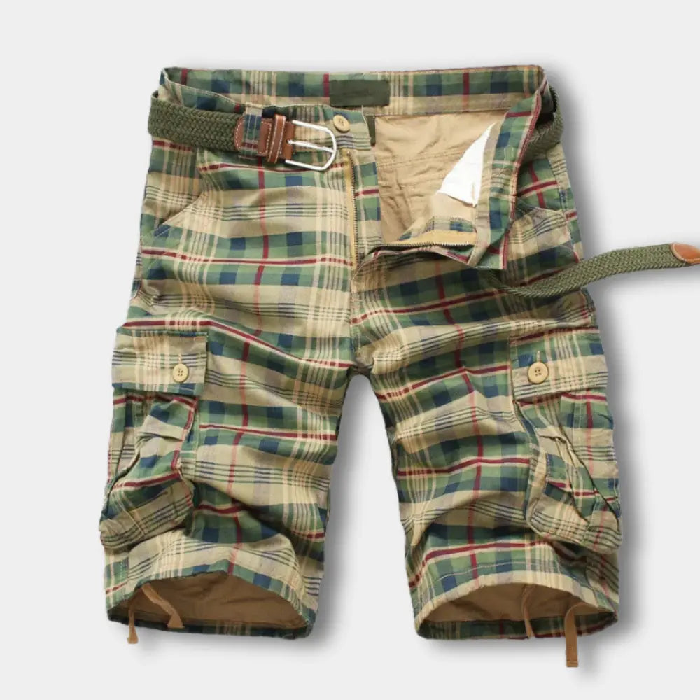 Ternet cargoshorts med lommedetaljer til mænd – Carlton