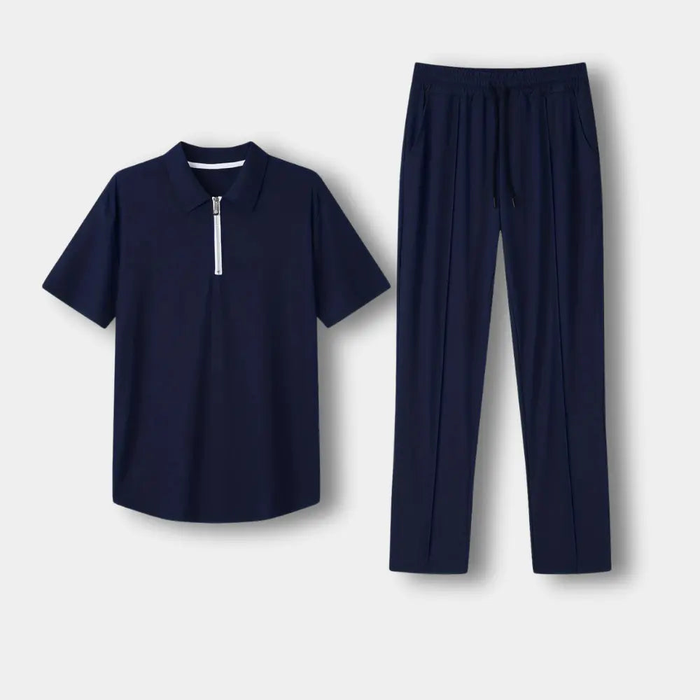 Afslappet todelt sæt med lynlåskrave til mænd – Brady