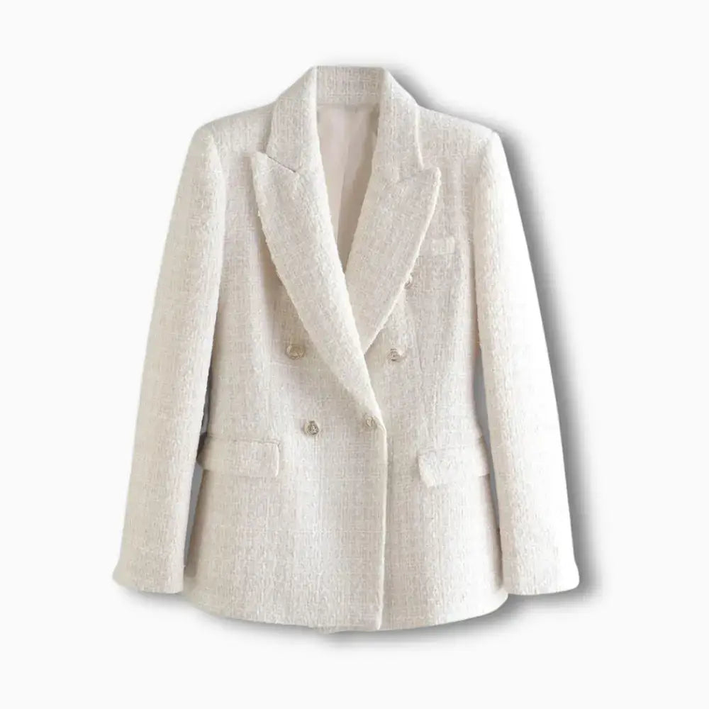 Dobbeltknappet blazer med elegant struktur til Kvinder – Loraine