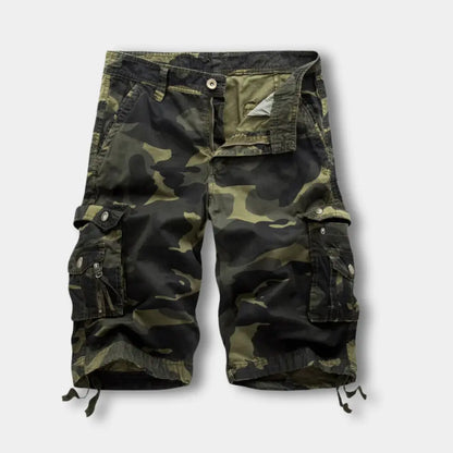 Cargoshorts med iøjnefaldende camouflamønster til mænd – Milo